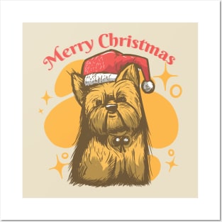 Yorkie Christmas Posters and Art